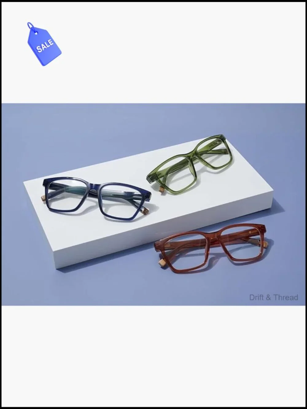 Blue Light Blocking Reading Glasses Men Square Frame - Picture 7 of 7